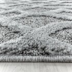 Hochflor Teppich PISA Grau 160 cm x 230 cm