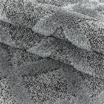 Hochflor Teppich PISA Grau 240 x 340 cm