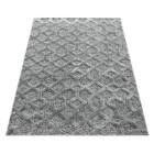Hochflor Teppich PISA Grau 240 x 340 cm