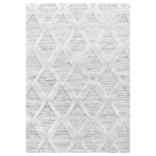 Hochflor Teppich PISA Grau 80 x 150 cm