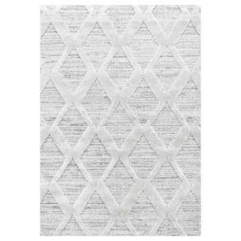 Hochflor Teppich PISA Grau 80 x 150 cm