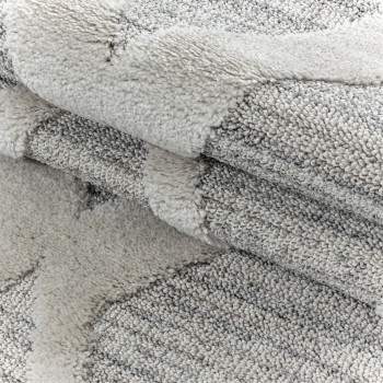 Hochflor Teppich PISA Grau 80 x 150 cm