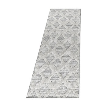 Hochflor Teppich PISA Grau 80 x 250 cm