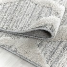 Hochflor Teppich PISA Grau 80 x 250 cm