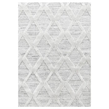 Hochflor Teppich PISA Grau 140 x 200 cm
