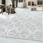 Hochflor Teppich PISA Grau 160 cm x 230 cm
