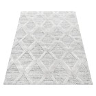 Hochflor Teppich PISA Grau 200 cm x 290 cm
