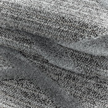 Hochflor Teppich PISA Grau 80 x 150 cm