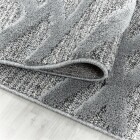 Hochflor Teppich PISA Grau 80 x 150 cm