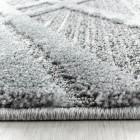 Hochflor Teppich PISA Grau 120 cm x 170 cm
