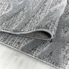 Hochflor Teppich PISA Grau 120 cm x 170 cm