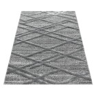 Hochflor Teppich PISA Grau 240 x 340 cm