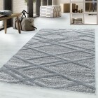 Hochflor Teppich PISA Grau 280 x 370 cm