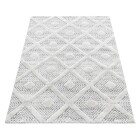 Hochflor Teppich PISA Grau 60 x 110 cm