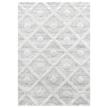 Hochflor Teppich PISA Grau 80 x 150 cm