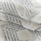 Hochflor Teppich PISA Grau 140 x 200 cm