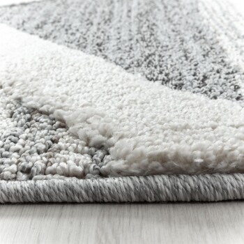 Hochflor Teppich PISA Grau 80 x 150 cm