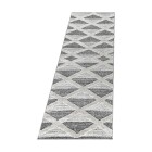Hochflor Teppich PISA Grau 80 x 250 cm