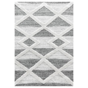 Hochflor Teppich PISA Grau 140 x 200 cm