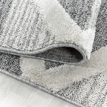 Hochflor Teppich PISA Grau 240 x 340 cm