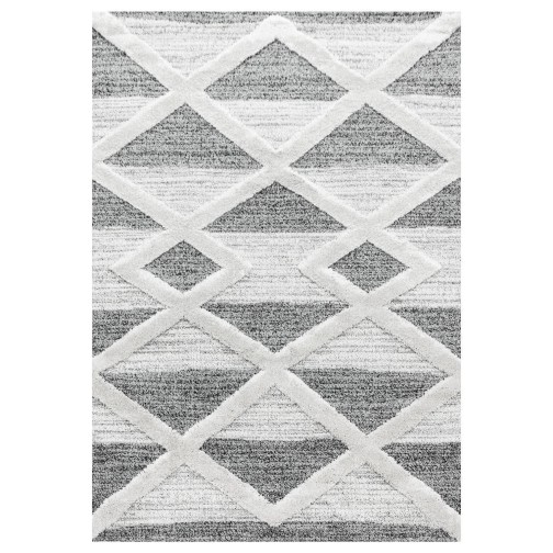 Hochflor Teppich PISA Grau 280 x 370 cm