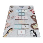 Kinder Teppich PLAY Grau 80 x 120 cm