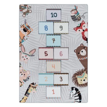 Kinder Teppich PLAY Grau 120 cm x 170 cm