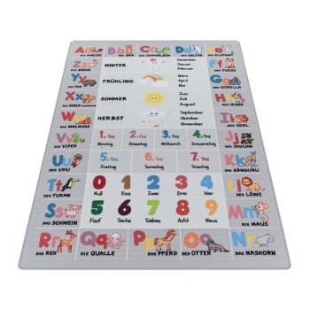 Kinder Teppich PLAY Grau 140 x 200 cm