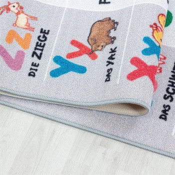 Kinder Teppich PLAY Grau 140 x 200 cm