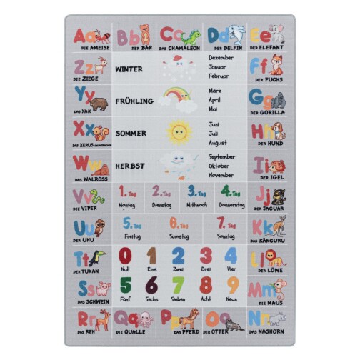 Kinder Teppich PLAY Grau 160 cm x 230 cm