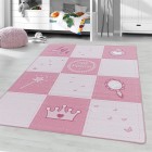 Kinder Teppich PLAY Pink 80 x 120 cm