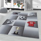 Kinder Teppich PLAY Grau 80 x 120 cm