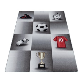 Kinder Teppich PLAY Grau 120 cm x 170 cm