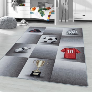 Kinder Teppich PLAY Grau 140 x 200 cm