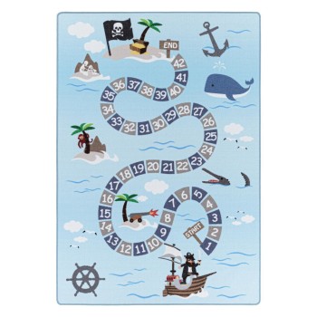 Kinder Teppich PLAY Blau 140 x 200 cm
