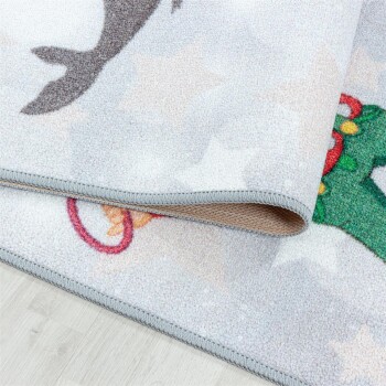 Kinder Teppich PLAY Grau 100 cm x 150 cm