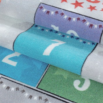Kinder Teppich PLAY Grau 100 cm x 150 cm