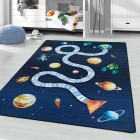 Kinder Teppich PLAY Marineblau 140 x 200 cm