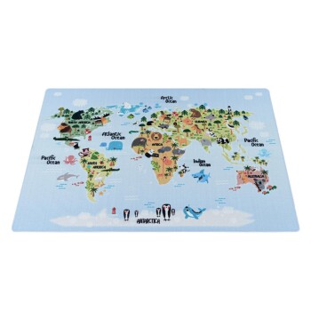 Kinder Teppich PLAY Blau 80 x 120 cm