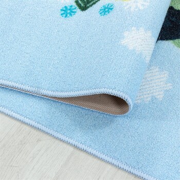 Kinder Teppich PLAY Blau 80 x 120 cm