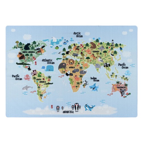 Kinder Teppich PLAY Blau 160 cm x 230 cm