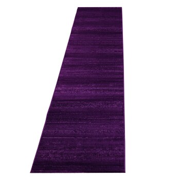 Kurzflor Teppich PLUS Violett 80 x 300 cm