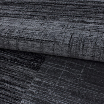 Kurzflor Teppich PLUS Schwarz 80 x 300 cm