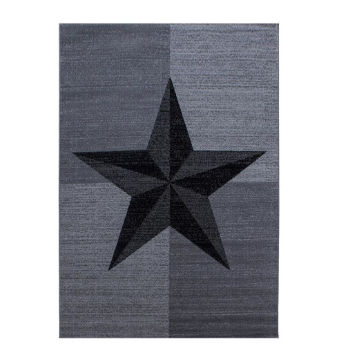 Kurzflor Teppich PLUS Grau 80 x 150 cm