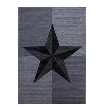 Kurzflor Teppich PLUS Grau 80 x 150 cm