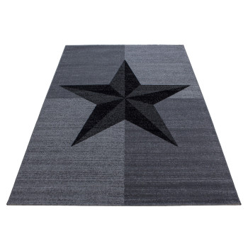 Kurzflor Teppich PLUS Grau 80 x 150 cm