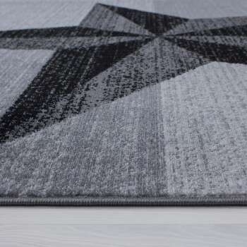 Kurzflor Teppich PLUS Grau 80 x 300 cm