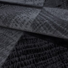 Kurzflor Teppich PLUS Schwarz 80 x 150 cm