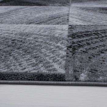 Kurzflor Teppich PLUS Schwarz 280 x 370 cm