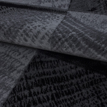 Kurzflor Teppich PLUS Schwarz 280 x 370 cm